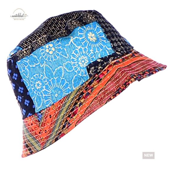 Reversible Packable Cotton Bucket Hat Sun Protection One Size main image 4
